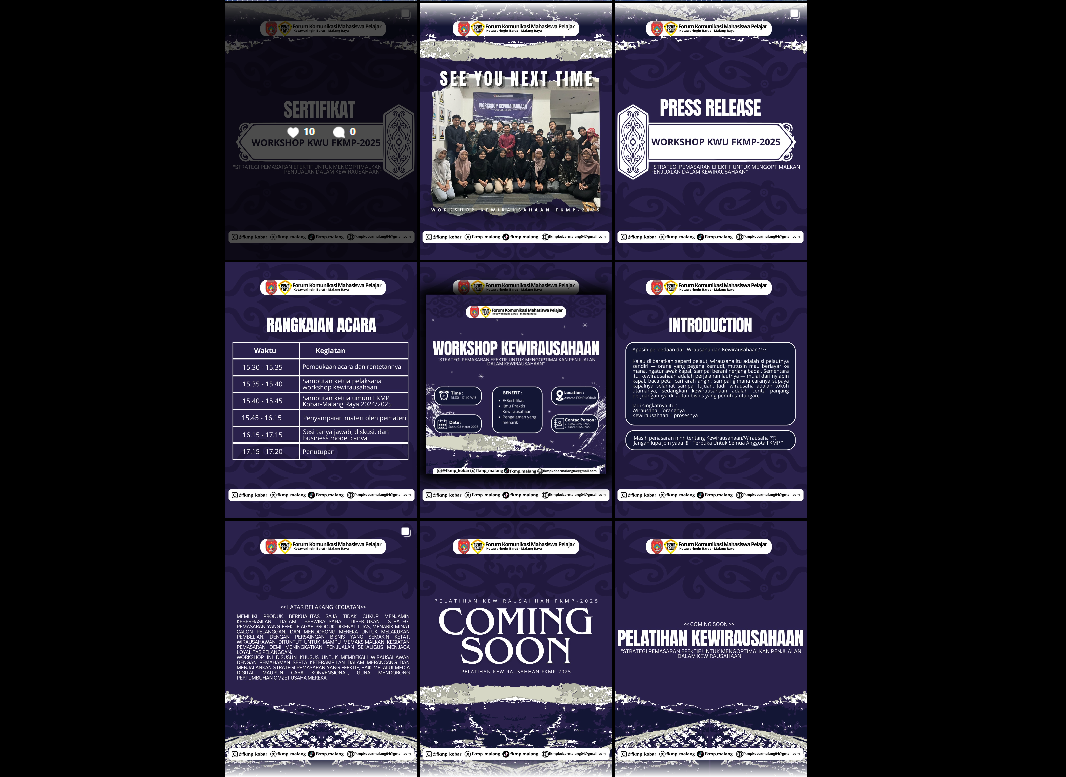 Design Tampilan Media Sosial FKMP KOBAR Malang Raya